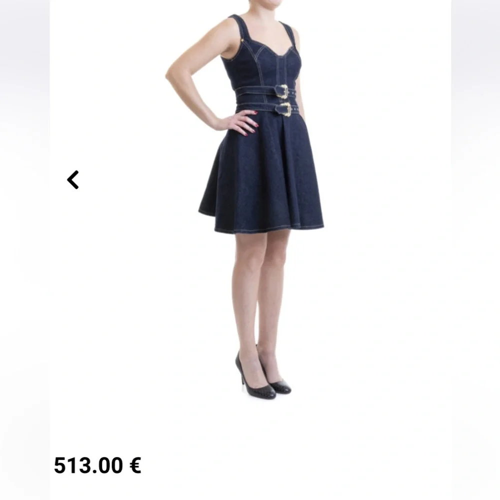 Authentic Versace Couture jean dress, size 4-6 US - Picture 1 of 16